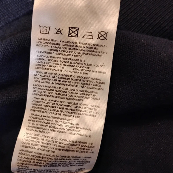 Armani Exchange Navy Blue Zip Up Cardigan, Large - Picture 9 of 9